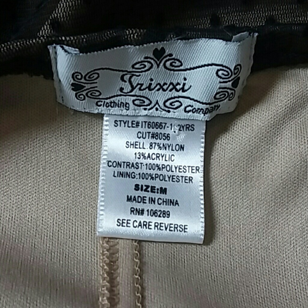 Trixxi Clothing Company] Polka Dot Black Dress Size Medium - Picture 5 of 9